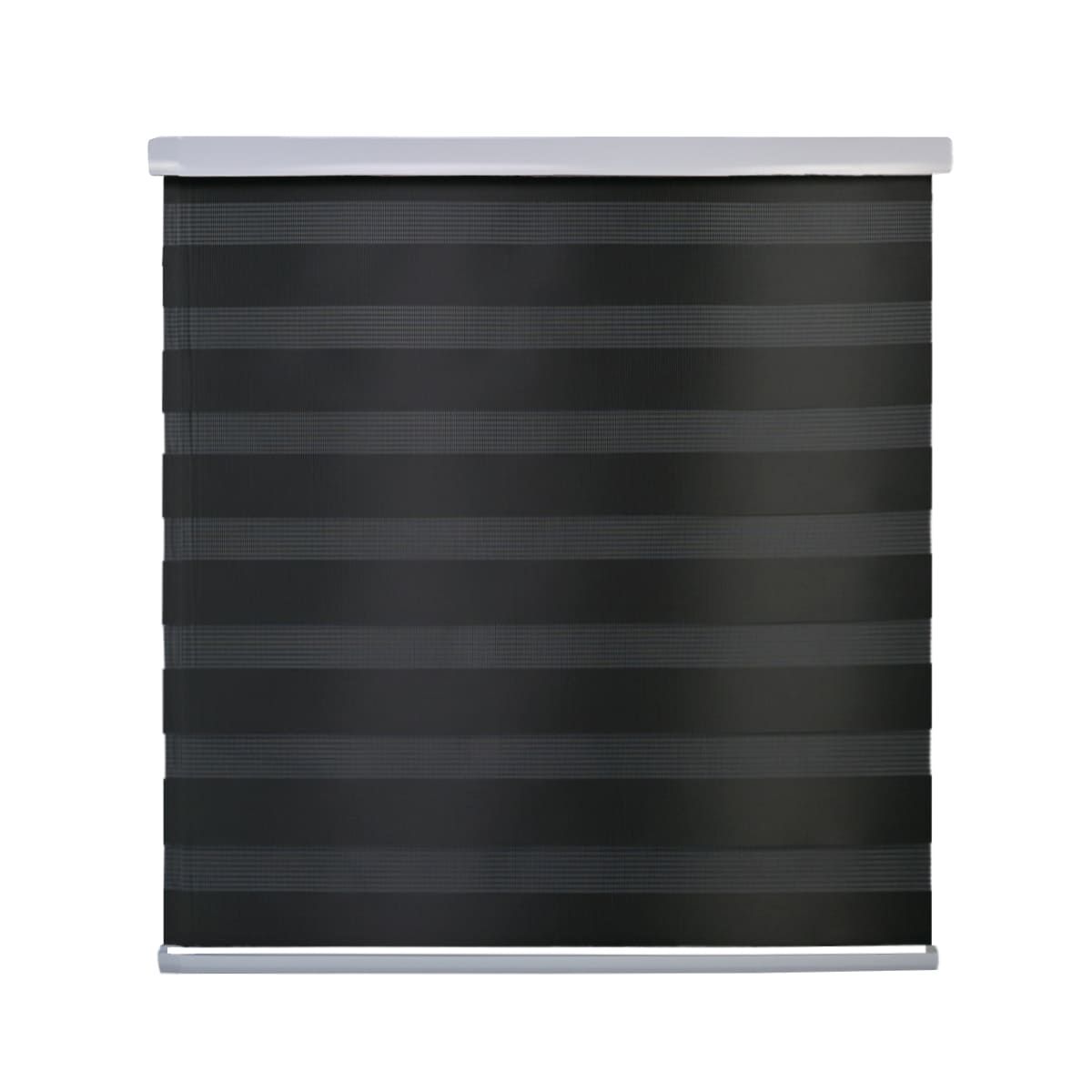 GUIZA - Cortina Roller Duo Zebra Día Y Noche Cenefa Pvc 180x200 Guiza