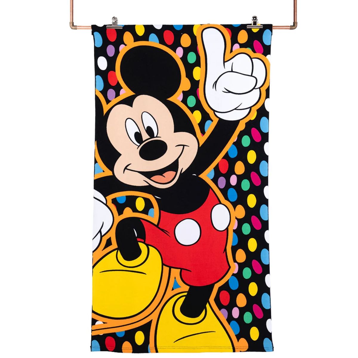 MASHINI - Toalla de Playa Mickey Fun 70x140cm con Bolso - PS