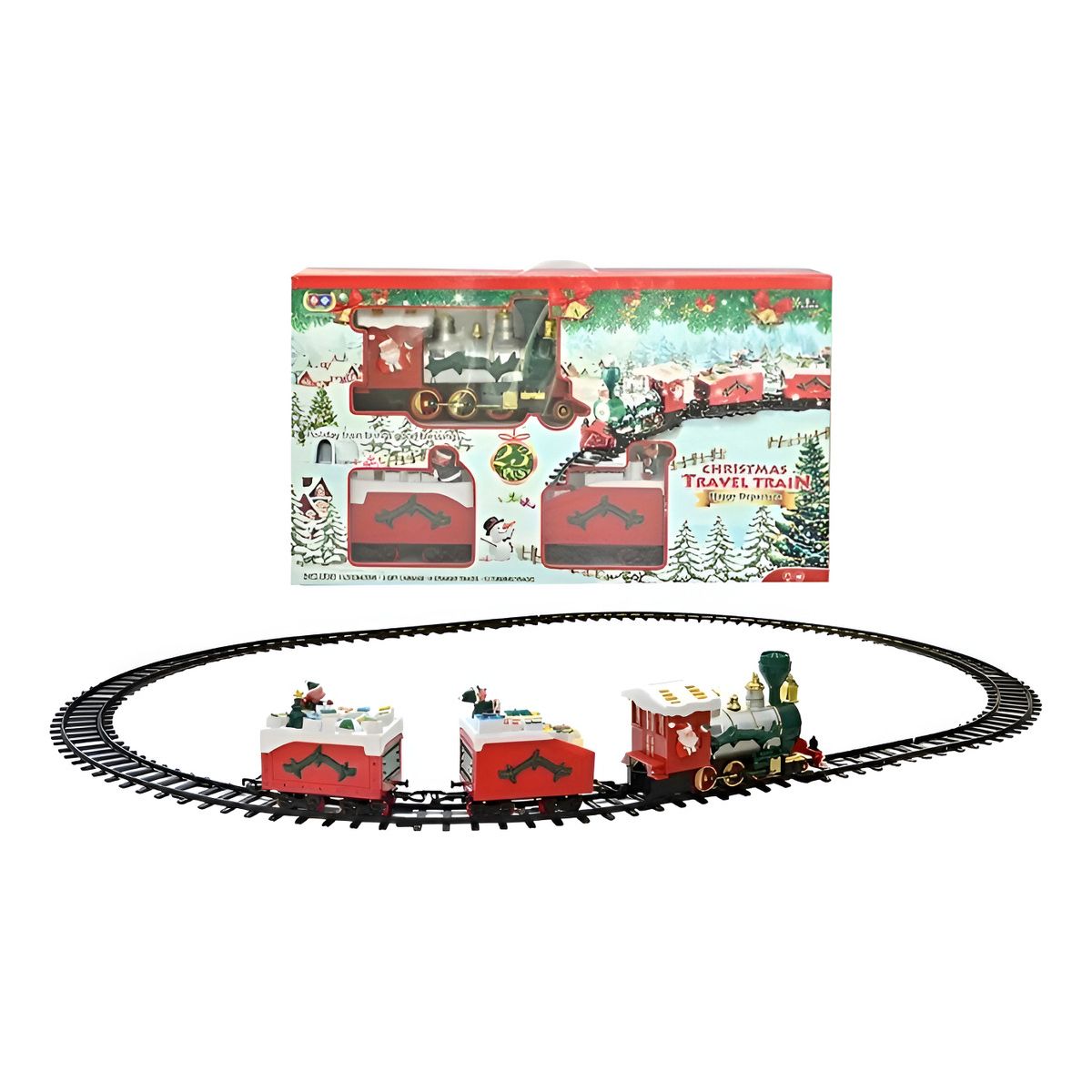 GENERICO - Juego De Tren De Navidad Christmas Travel Train 23pcs