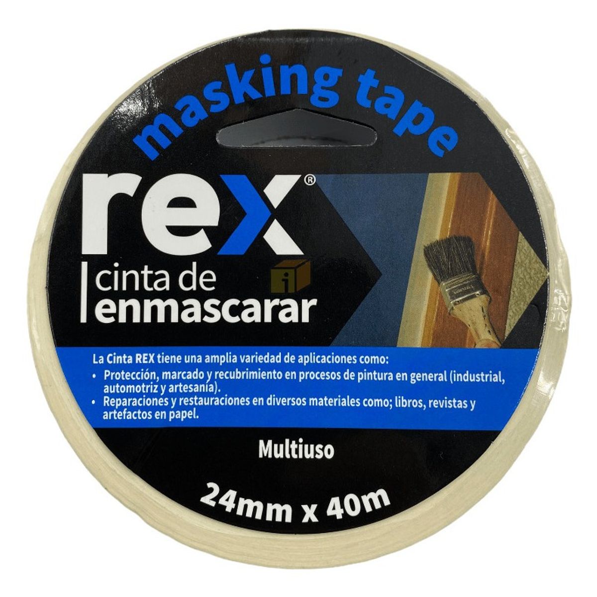 GENERICO - Cinta Enmascarar Masking Tape 24mmx40mt