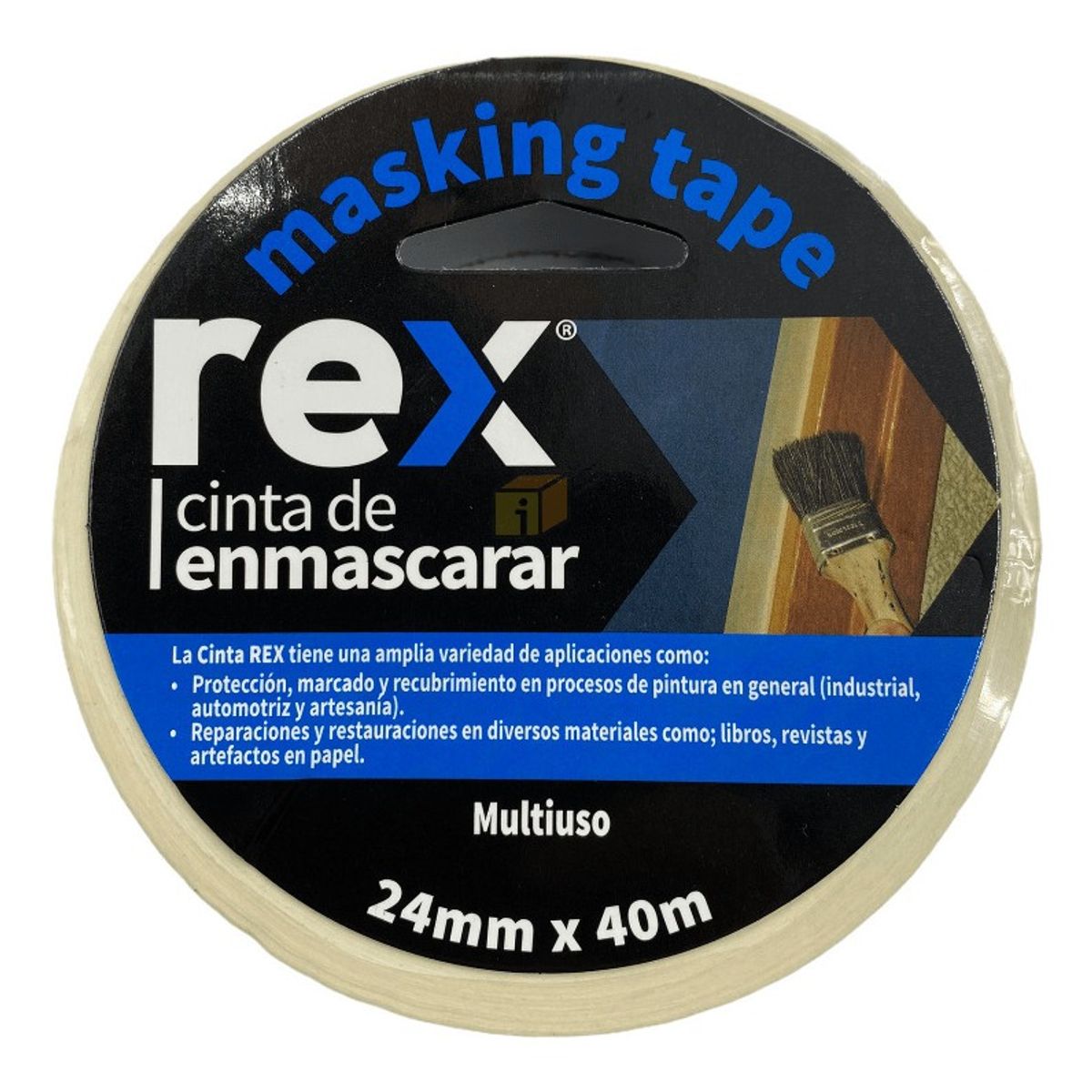 GENERICO - Cinta Enmascarar Masking Tape 24mmx40mt
