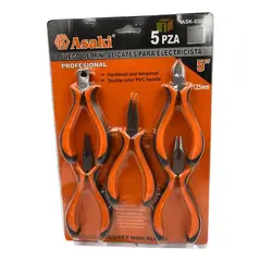 GENERICO - Set De Mini Alicates 5 Piezas