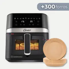 OSTER - Freidora de Aire Oster® Digital CKSTAF60WDDF + 300 Forros Desechables