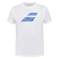 BABOLAT - Polera Exercise Big Flag Tee Blanca Tenis Padel
