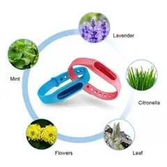 GENERICO - Set De 3 Pulseras Repelente De Mosquitos Y Zancudos.