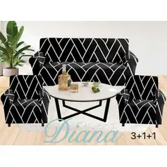 DIANA - SET FUNDAS PARA SOFA 3+1+1 CON DISEÑOS