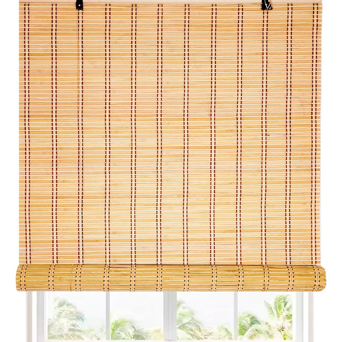 HOMEBRANDT - Cortina Bambú Persiana 90x150cm Roller Enrollable