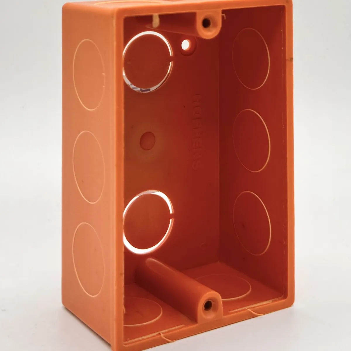 GENERICO - pack 50 Caja Distribución Embutida Eléctrica Pvc Tabique Naranja