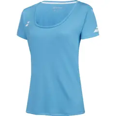 BABOLAT - Polera Play Cap Sleeve Top Women Cyan Tenis Padel