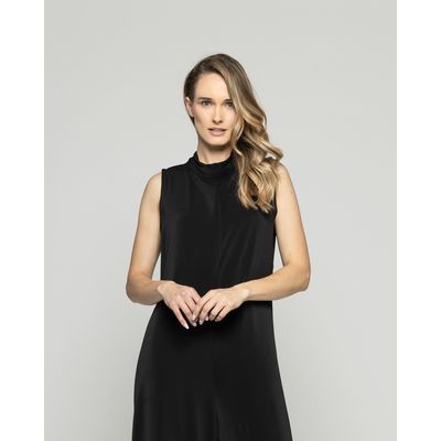 Imagen 2 del producto Enterito Mujer Azalea Escote Mao Alto Palazzo Negro