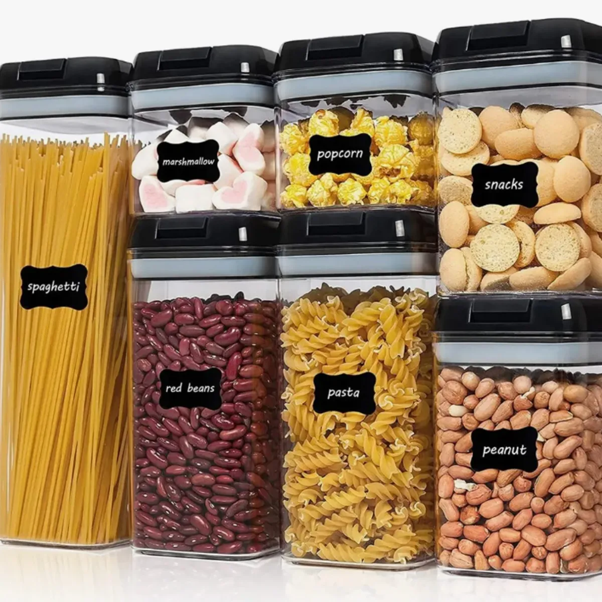 GENERICO - 7 Piezas  De Contenedores De Alimentos Almacenamiento Cocina