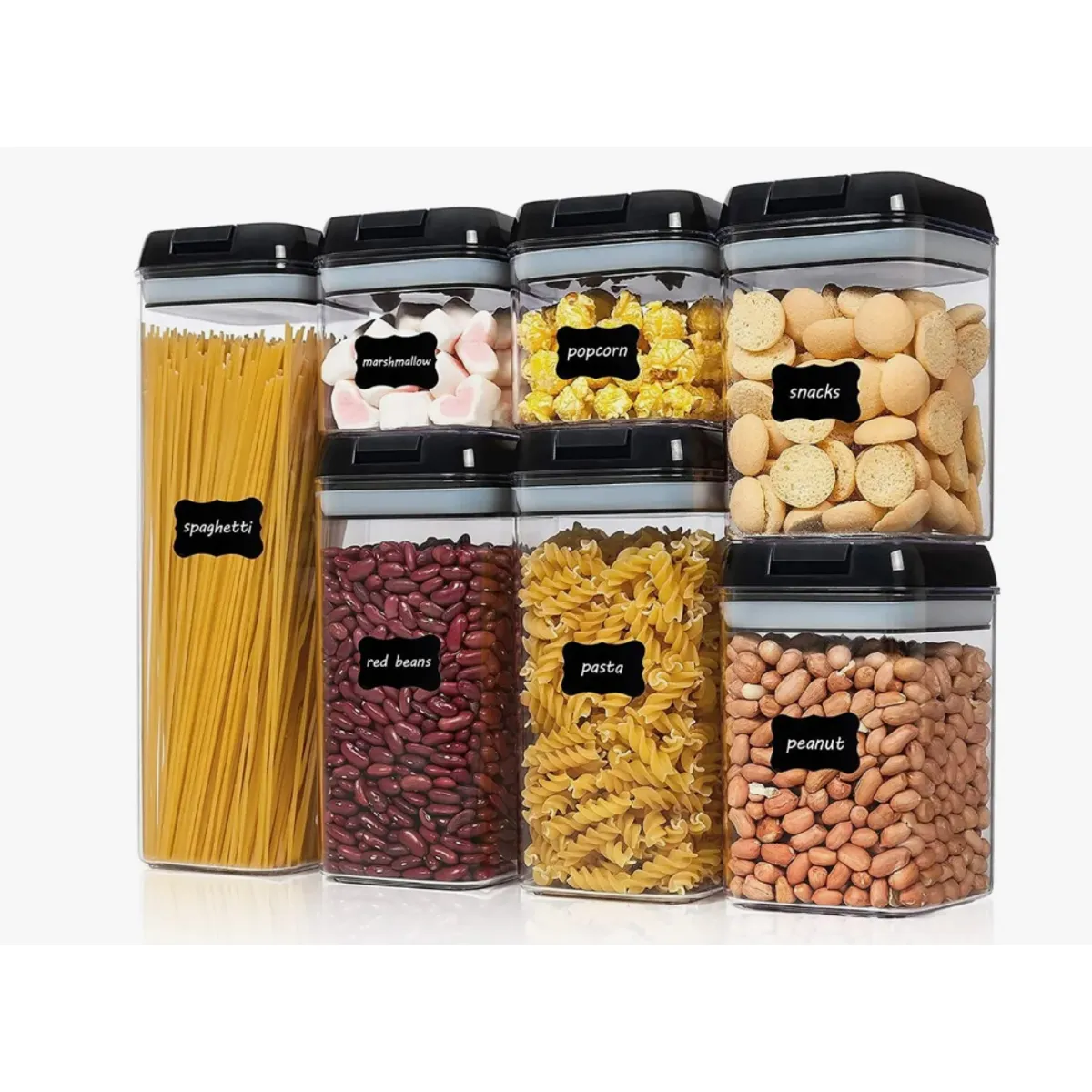 GENERICO - 7 Piezas  De Contenedores De Alimentos Almacenamiento Cocina