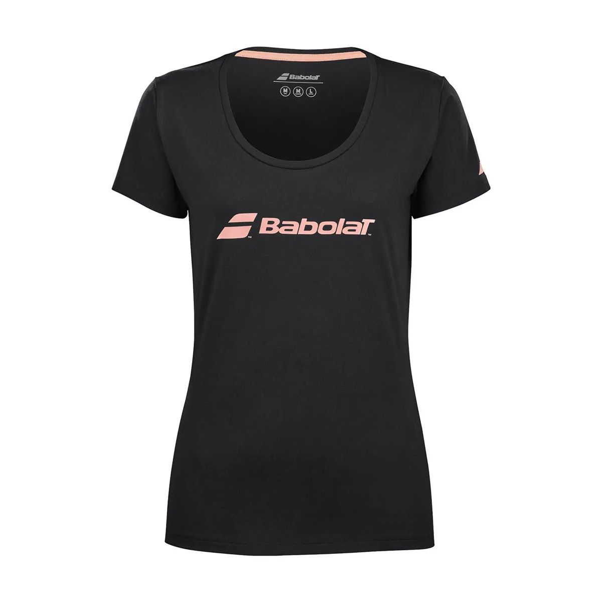 BABOLAT - Polera Babolat Exercise Tee Women Negra Tenis Padel