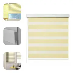 GENERICO - Cortina Roller Duo Zebra Día Noche 80x200cm Beige