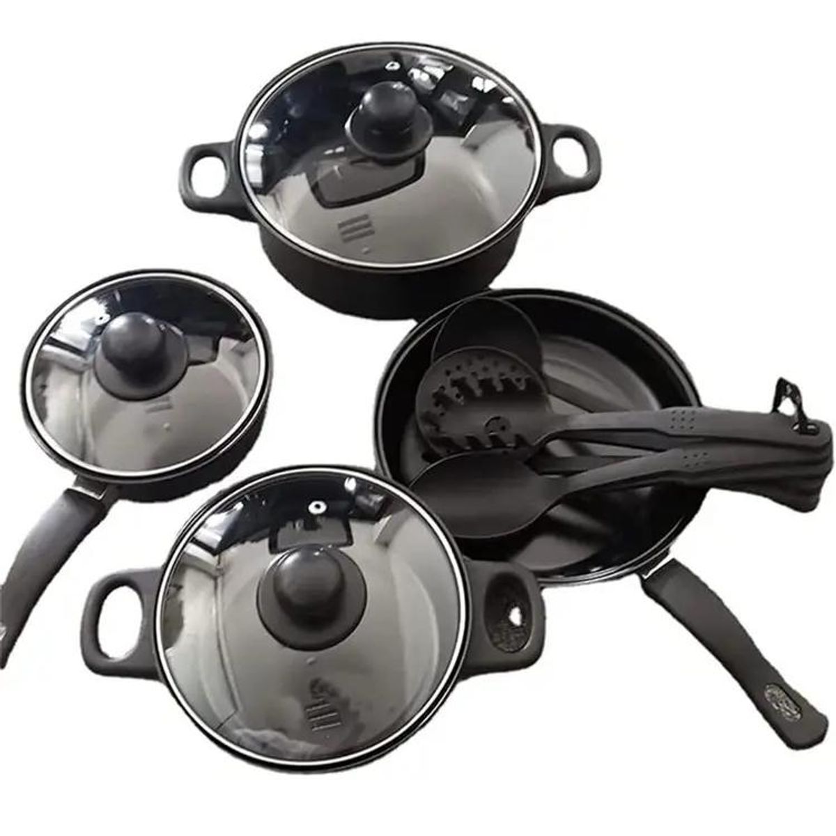 GENERICO - Set De Cocina Ollas Sarten 10 Piezas