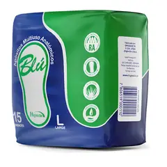 BLU - Aposito L Anatómico X15 - Incontinencia Leve Y Discreta