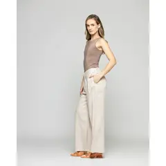 LUDOVICA - Body Mujer Lantana Escote Redondo Sin Mangas Café Moka