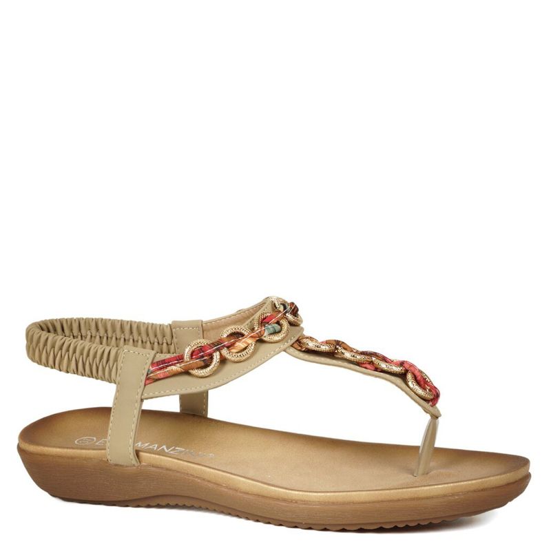EDA MANZINI - Sandalia Mujer Bahiye Beige