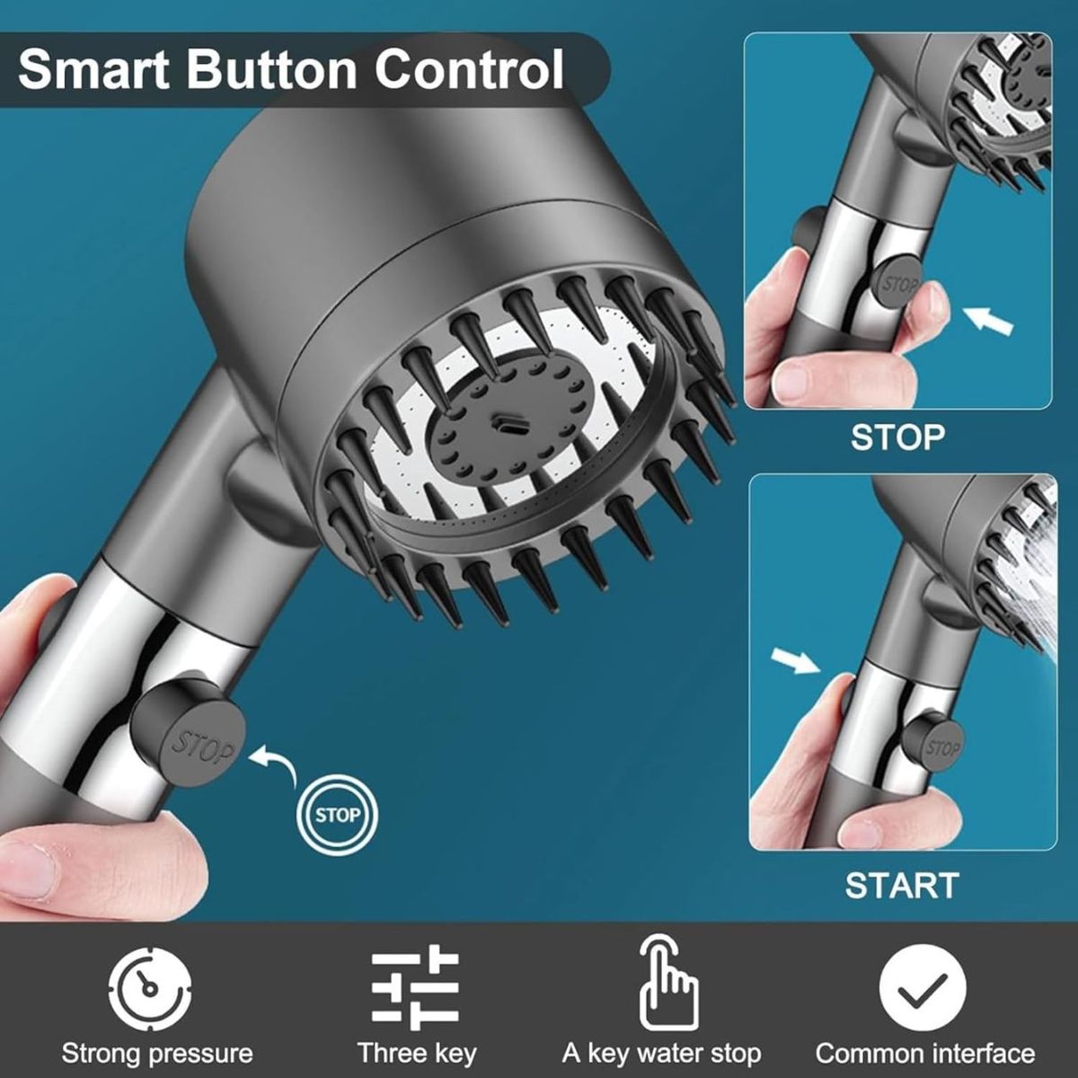 GENERICO - Cabezal de ducha turbo