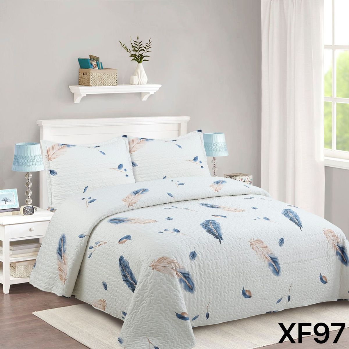 GENERICO - Cubrecama Quilt Verano 2 Plazas - Iowa XF97