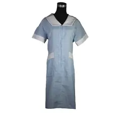 ECCLENAN - Delantal Asesora Del Hogar Tela Escocesa