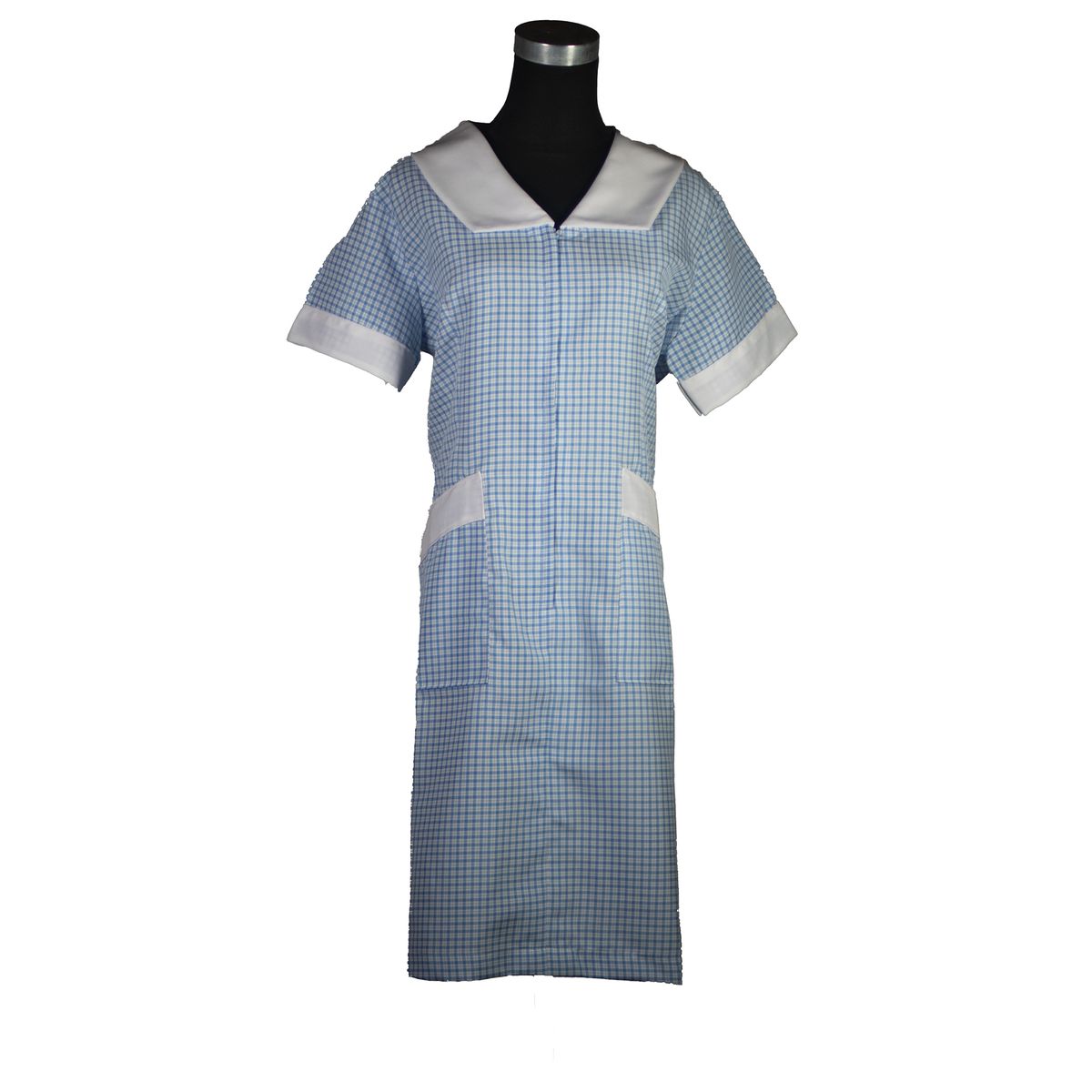 ECCLENAN - Delantal Asesora Del Hogar Tela Escocesa