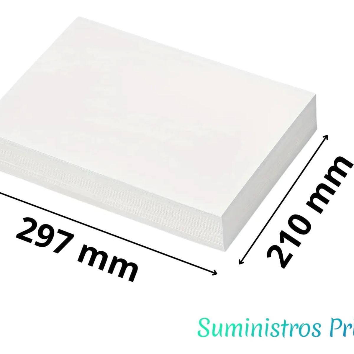 GENERICO - Papel Adhesivo A4 Fotográfico Brillante 115gx50h Lee Centro