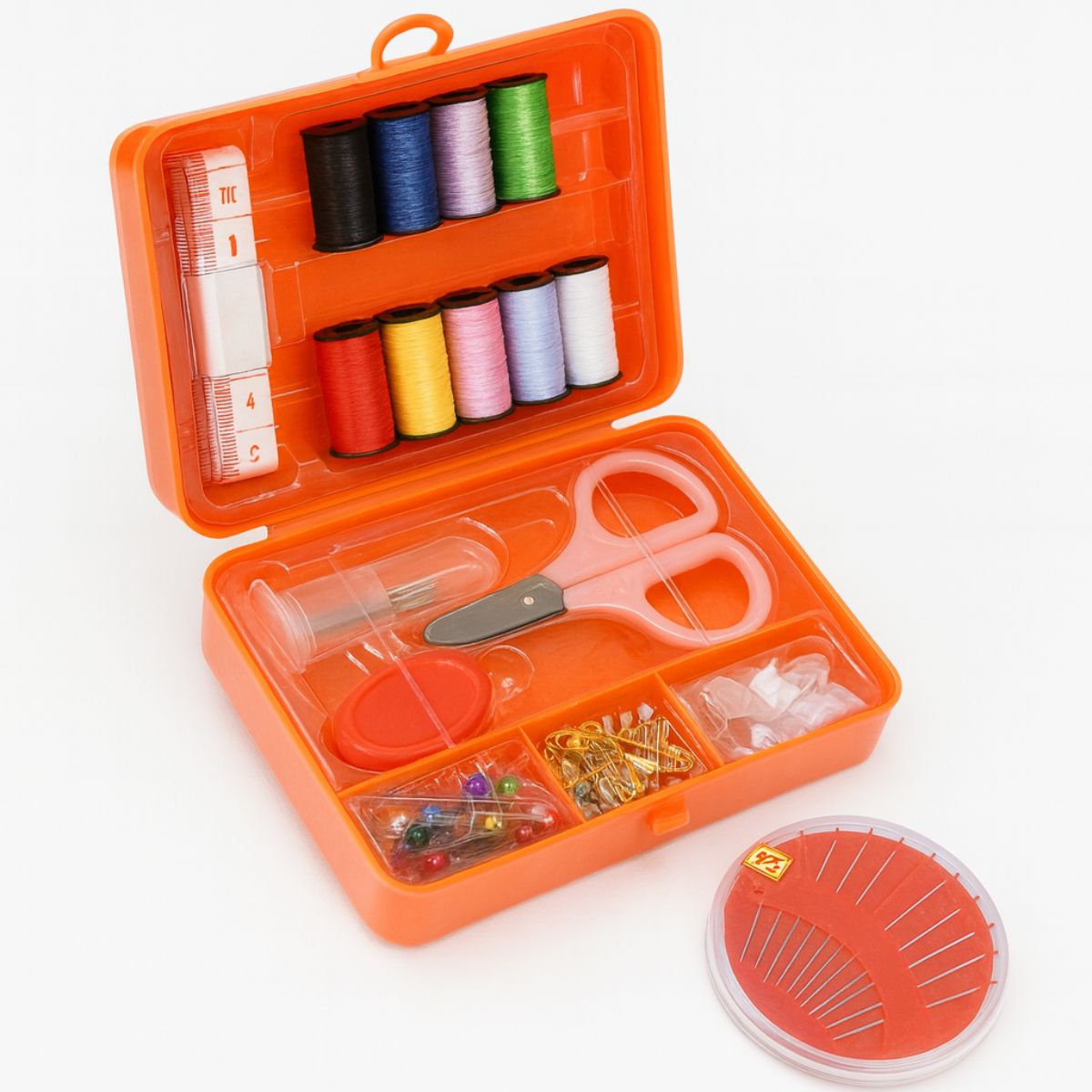 Kit De Costura 116 Piezas Agujas Hilos Cinta Métrica Tijera, marca GENERICO - Foto Principal
