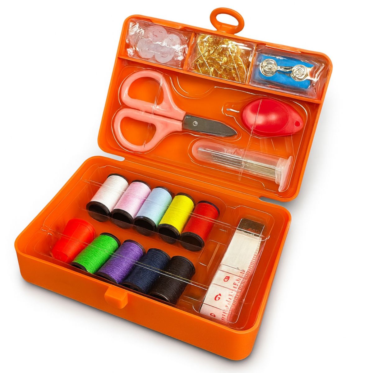 Kit De Costura 116 Piezas Agujas Hilos Cinta Métrica Tijera, marca GENERICO - Foto 2
