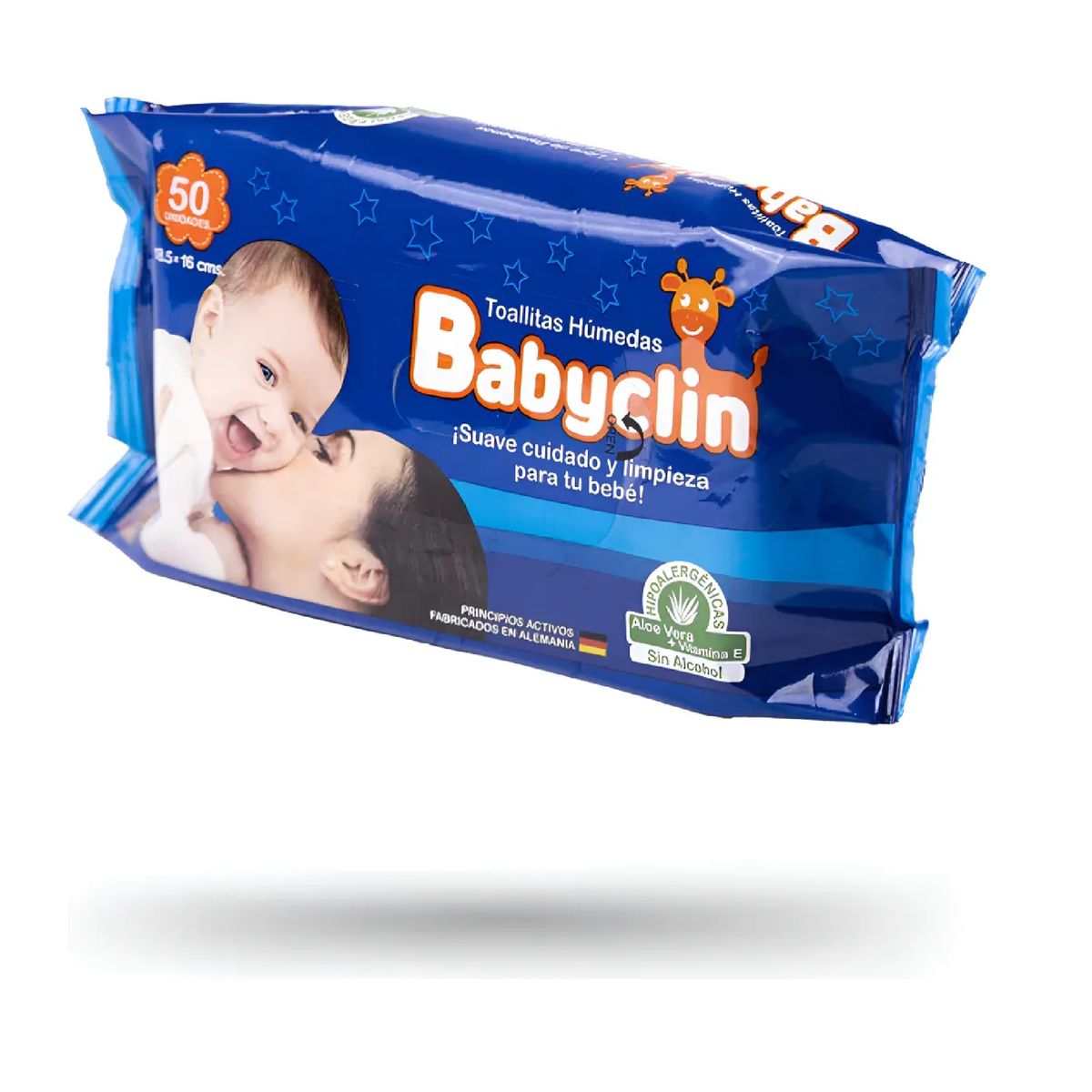 GENERICO - Toallitas Humedas Babyclin X50 Hipoalergenicas Con Aloe Vera