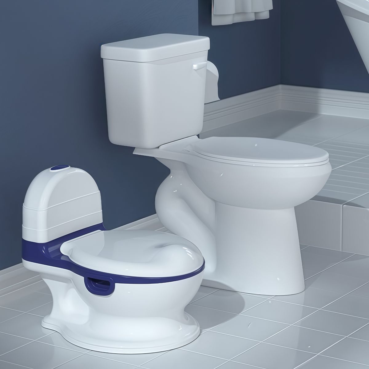 OASIS - Bacinica Bañito Entrenador Niños Asiento Acolchado Cn Sonido