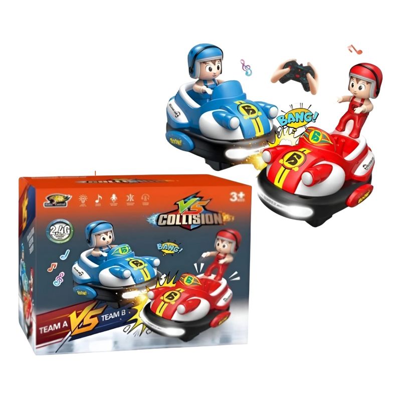 GENERICO - Auto  De Choque  Vs Colision Rc Inalambrico Musical