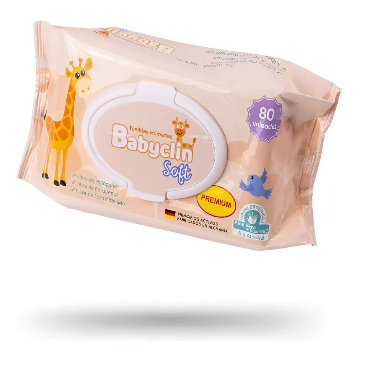 GENERICO - Toallas Humedas Babyclin Soft X80 Hipoalergenicas Aloe Vera