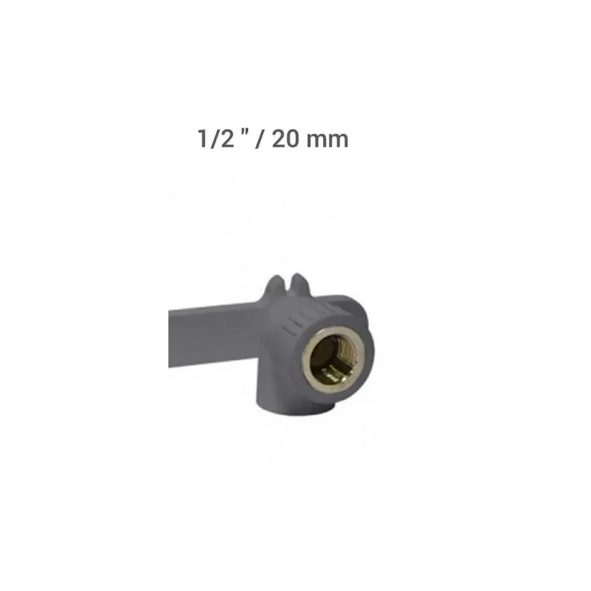 CODO DOBLE PARA DUCHA PPR HI METALICO 20 X 1/2 pulg, marca GENERICO - Foto Principal