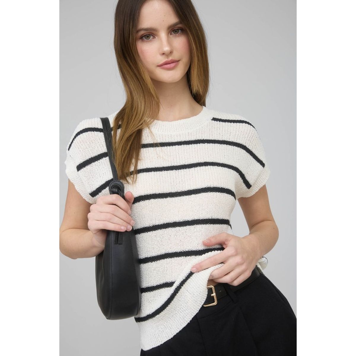 VRUSSO - Chaleco Tejido Manga Corta