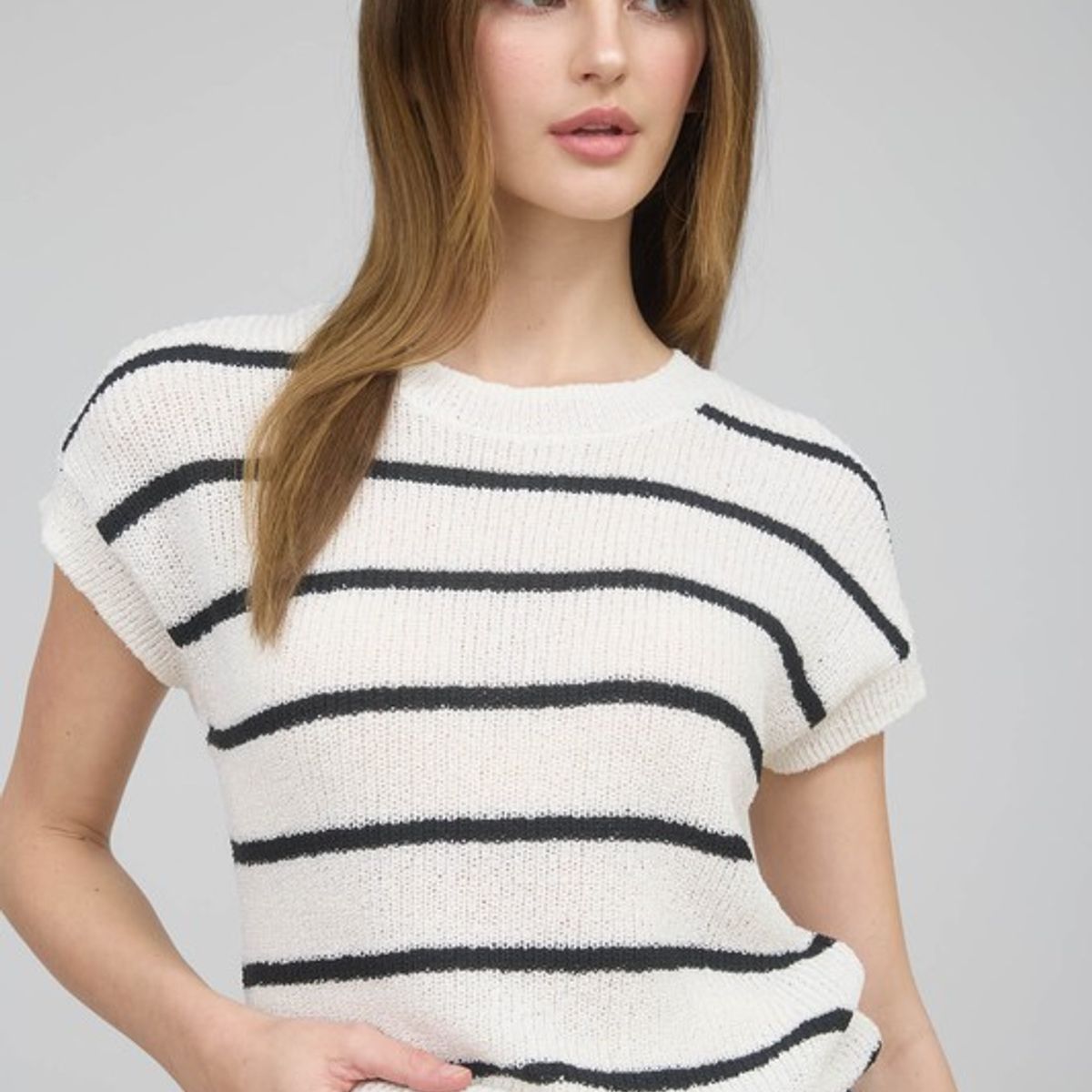 VRUSSO - Chaleco Tejido Manga Corta