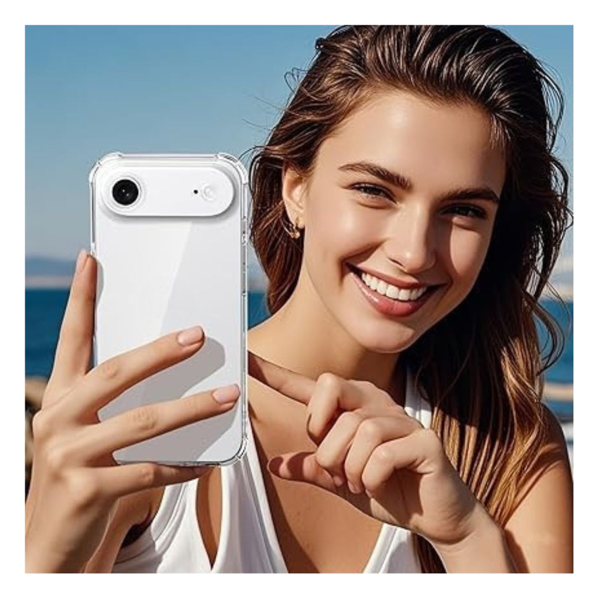 GENERICO - Carcasa Transparente Reforzada Para iPhone 17 Air