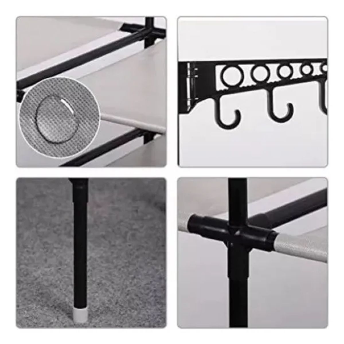 GENERICO - Perchero Organizador de Ropa de 2 Cuerpos