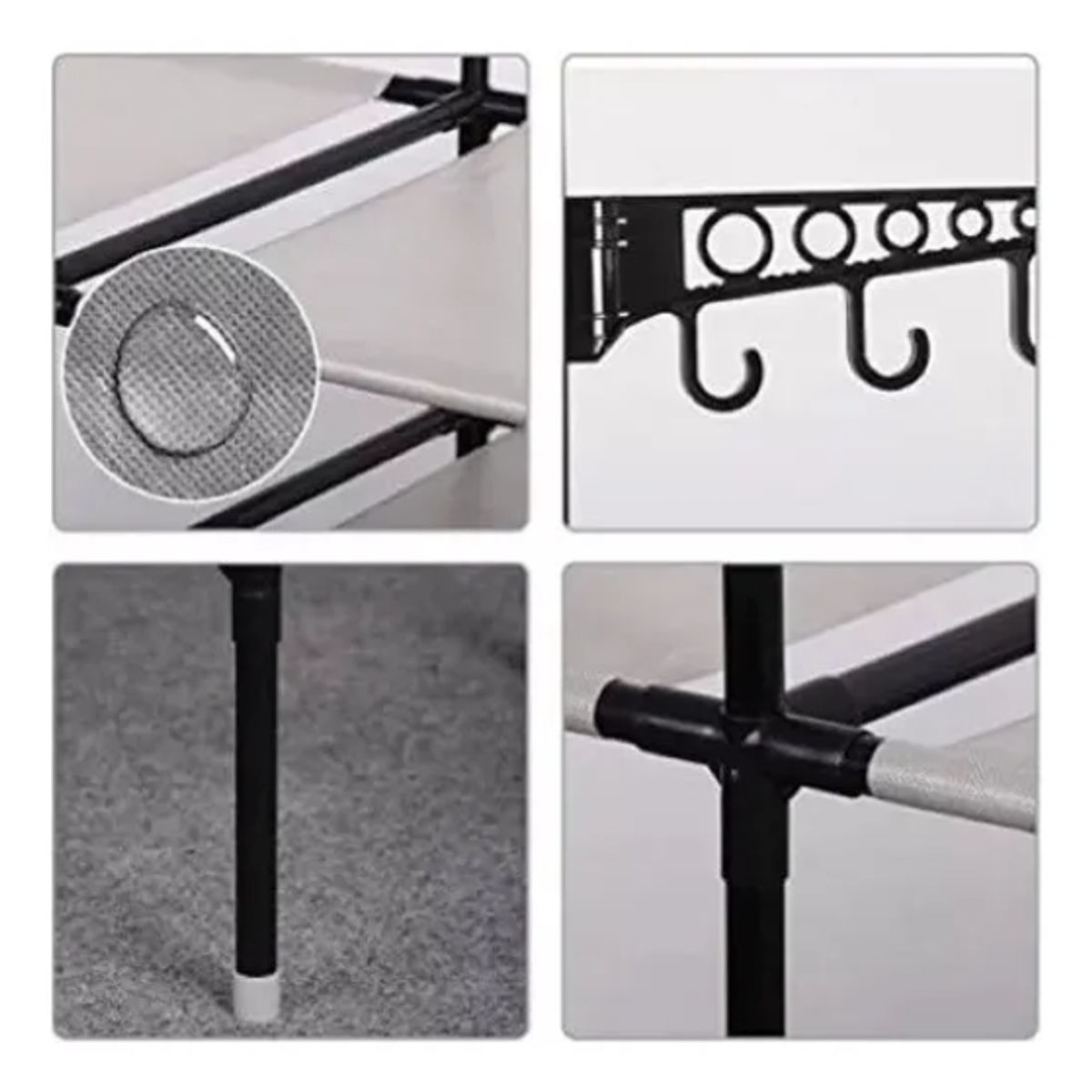 GENERICO - Perchero Organizador de Ropa de 2 Cuerpos