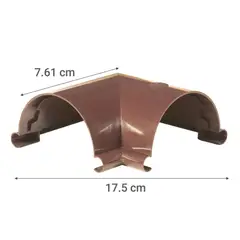 GENERICO - ESQUINERO CANALETA PVC MARRÓN