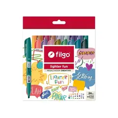 FILGO - Set 24 Destacadores Lighter Fine Fun