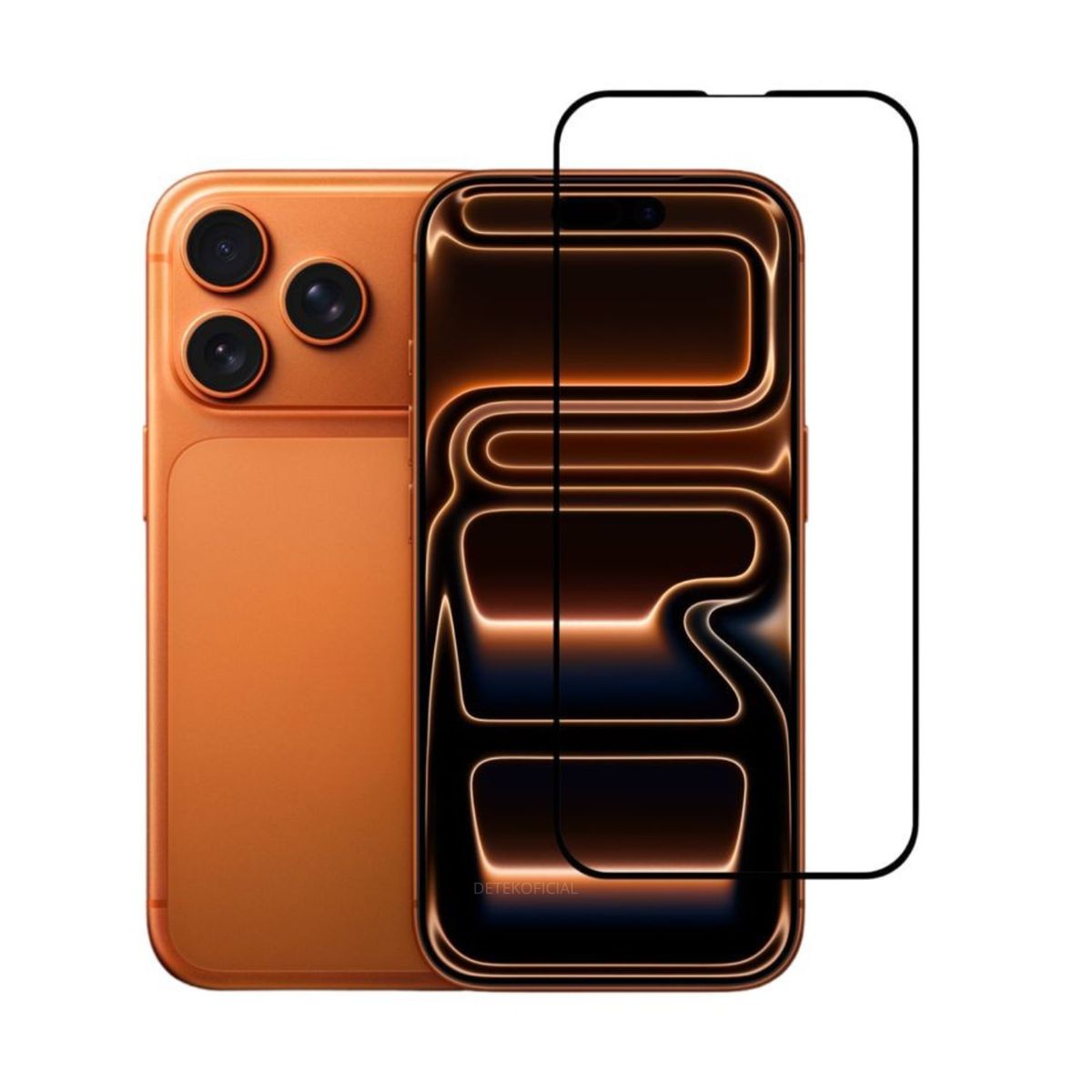 GENERICO - Lamina Mica Vidrio Templado Completa Para iPhone 17 Pro Max