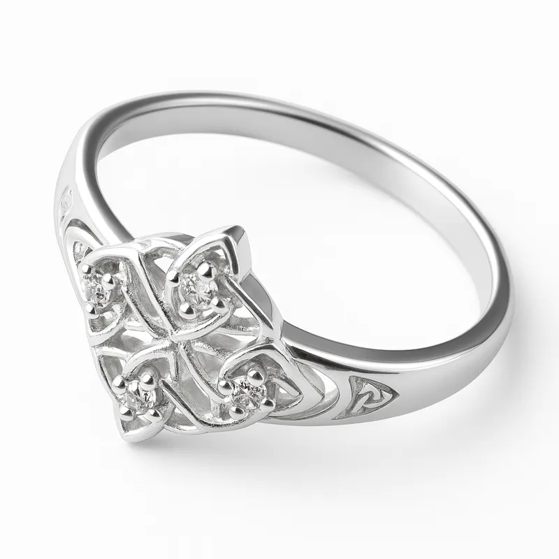 LK LUKSO - Anillo Nudo de Brujas Circón en Plata 925