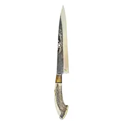 RAUKA - Cuchillo Parrillero Artesanal Acero al Carbono 47cm