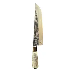 RAUKA - Cuchillo Parrillero Artesanal Acero al Carbono 40cm