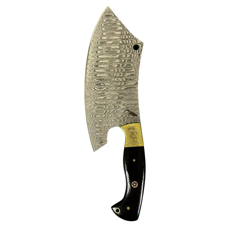RAUKA - Hacha de Cocina Artesanal Rauka Acero Damasco 512 capas 30cm