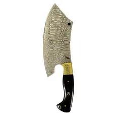 RAUKA - Hacha de Cocina Artesanal Acero Damasco 512 capas 30cm