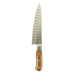 RAUKA - Cuchillo de Cocina Artesanal Acero Inoxidable 33cm