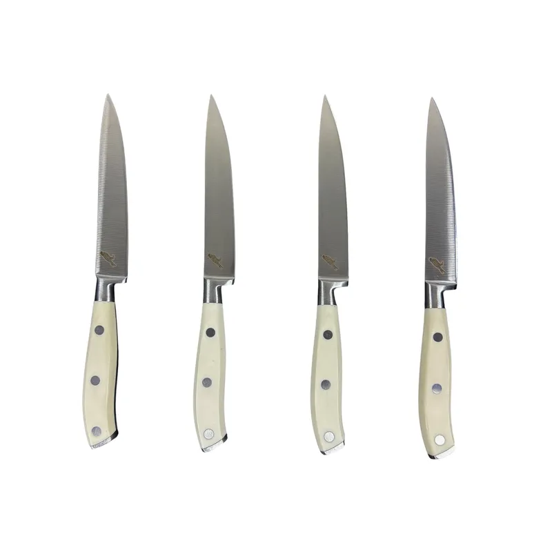 RAUKA - Set de 4 Cuchillos de Mesa Rauka Acero Inoxidable 23cm