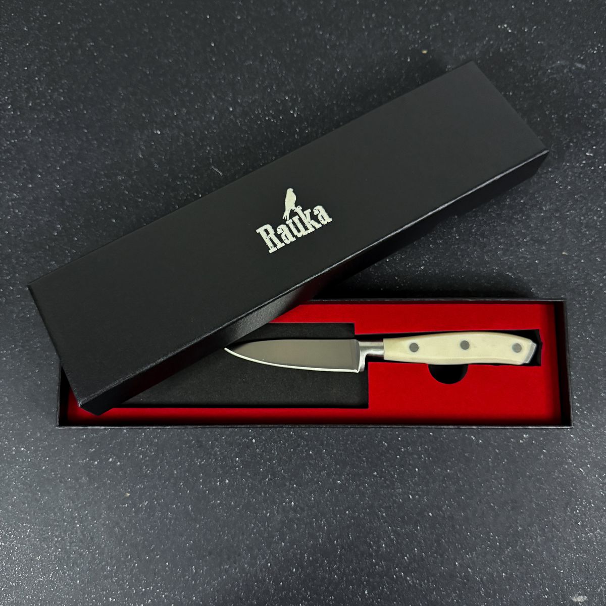 RAUKA - Cuchillo de Cocina Puntilla Rauka Acero Inoxidable 19cm